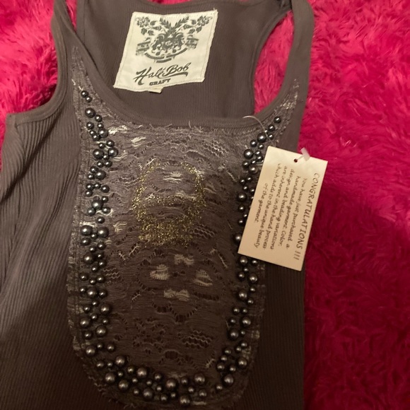 NWOT Hale Bob Handmade Tank Top - Picture 2 of 9
